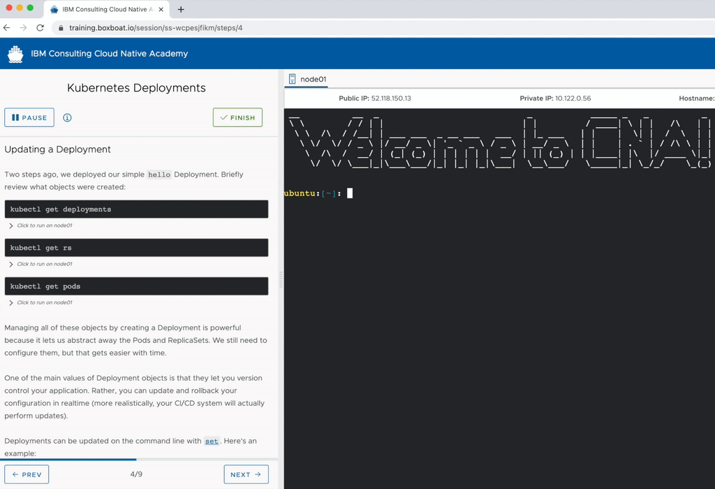 A unique learning platform for DevOps training