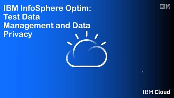 InfoSphere Optim Test Data Management