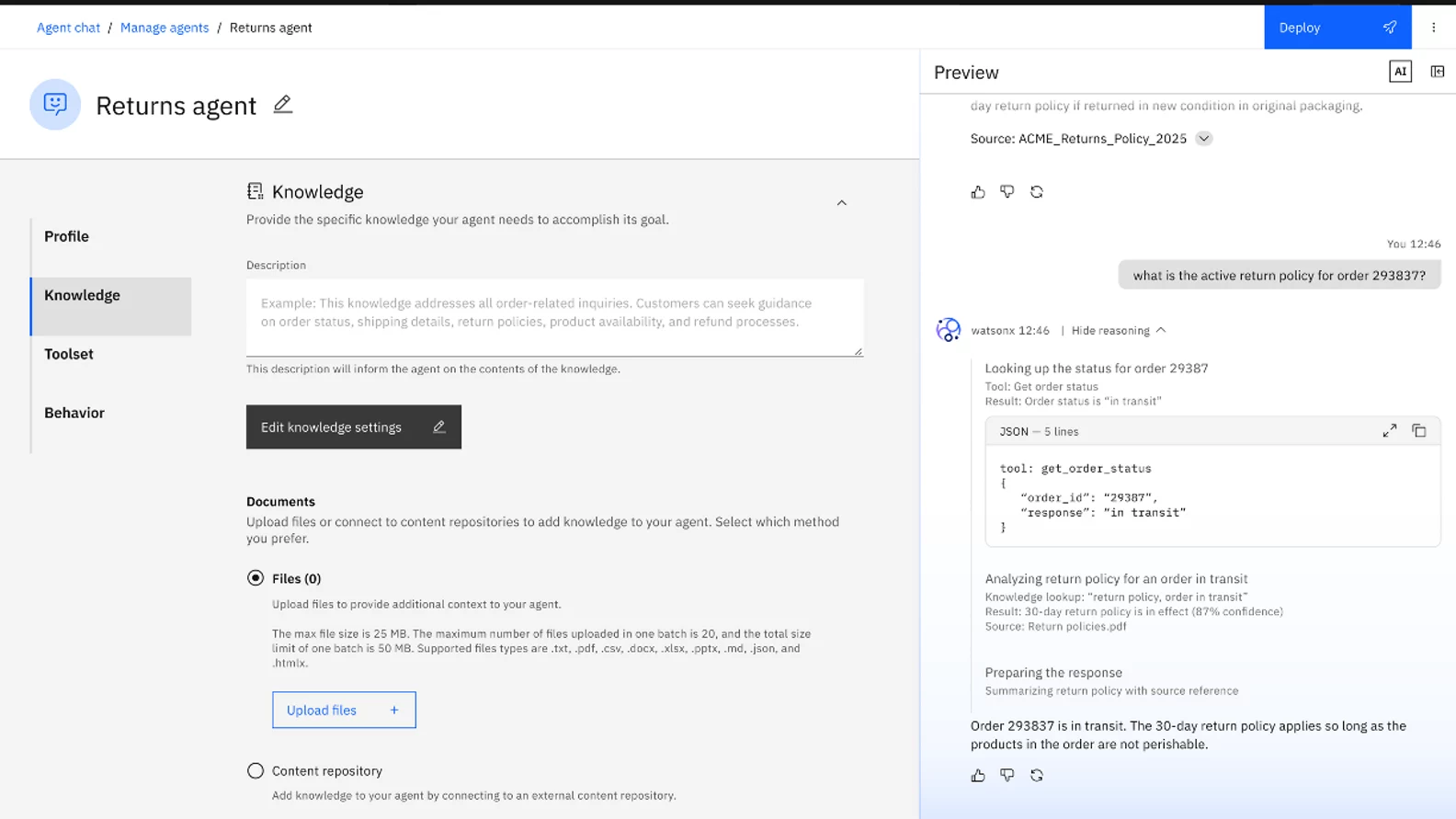 Build, deploy, manage and govern AI agents with watsonx Orchestrate
