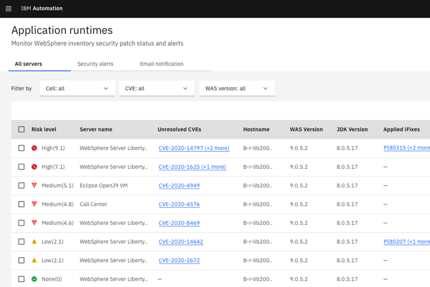IBM WebSphere Automation